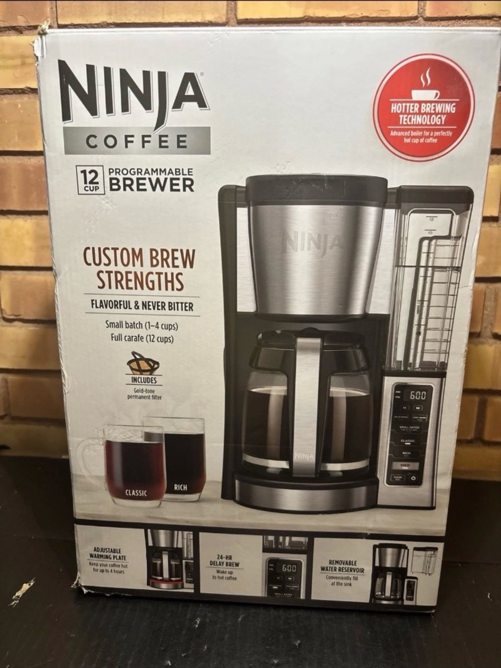 Ninja 12-Cup Programmable Coffee Brewer, 2 Brew Styles, Adjustable Warm Plate
